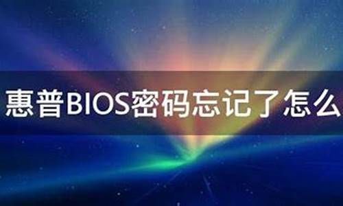 惠普bios密码忘记了怎么清除_惠普bios 密码