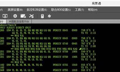 机票黑屏系统操作指令_国内机票黑屏指令大全